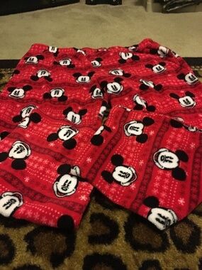 Disney Mickey Mouse Women's Plus Size 2X Fleece Pajama Lounge Pants